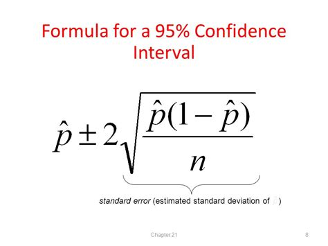 Confidence Interval Formula With Standard Error