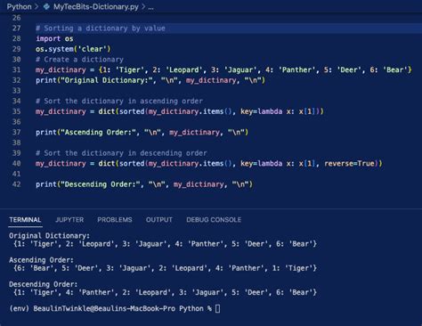 How To Sort A Dictionary By Its Value In Python My Tec Bits