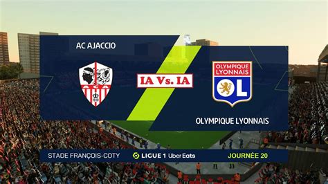 Ajaccio Lyon FIFA 23 Ligue 1 Uber Eats 2022 23 20ème Journée