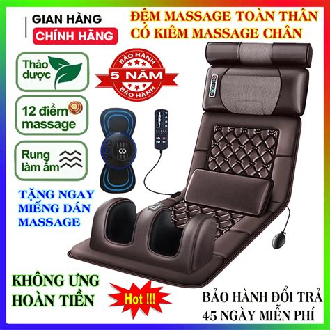 Đệm Massage Toàn Thân đa Năng đệm Massage Hồng Ngoại Hỗ Trợ Về Các Vấn đề đau Nhức Toàn Thân