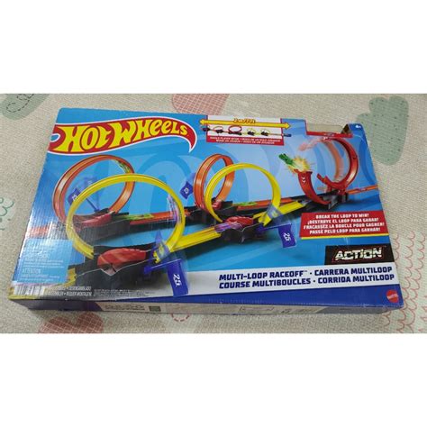 Mattel 風火輪多環迴轉比賽套裝 Hot Wheels附2台小車限桃園區自取 蝦皮購物
