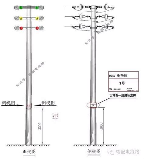 架空线路图解线路2线路1大山谷图库