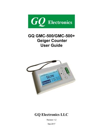 Gq Electronics Gmc User Manual Manualzz