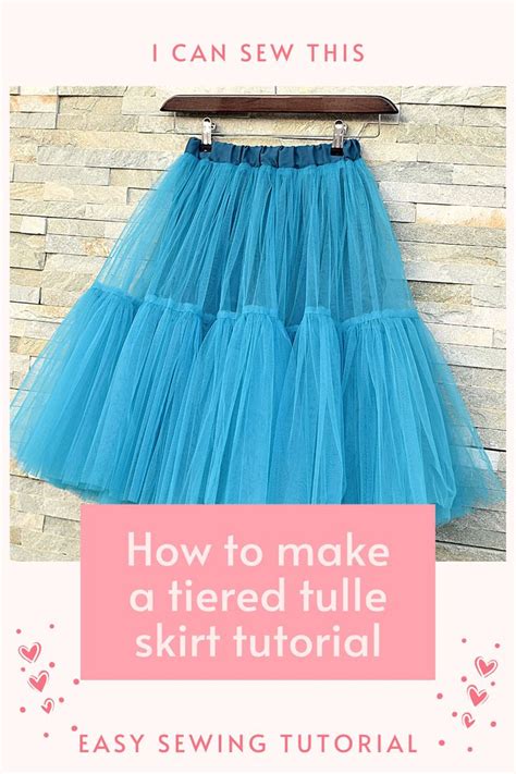 How To Make A Tiered Tulle Skirt Tutorial I Can Sew This Tulle