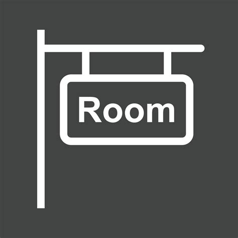 Rooms Sign Line Inverted Icon 11904566 Vector Art At Vecteezy