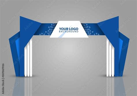 Exhibition Stand Gate Entrance Vector With For Mock Up Event Display