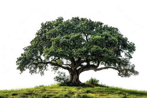 Premium Photo A Big Tree Isolated On White Background