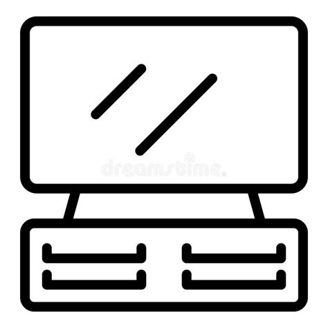 Desk Computer Outline Stock Illustrations 14523 Desk Computer