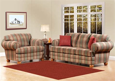 Country Plaid Sofa Sets | Cabinets Matttroy