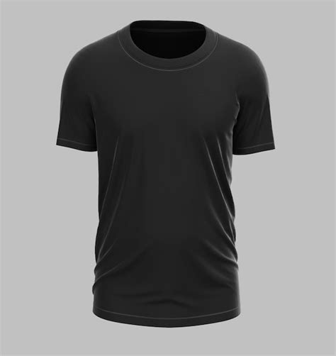 Maquette De T Shirt Noir Masculin Psd Premium