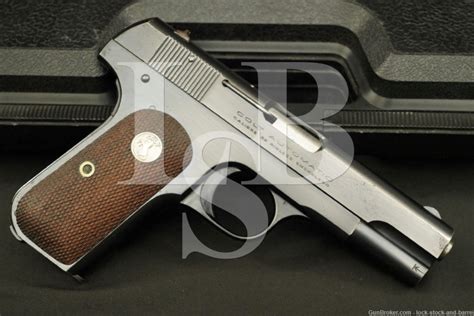 Colt 1903 Pocket Hammerless Type Iv 32 Acp Semi Automatic Pistol 1928 Candr Lock Stock And Barrel