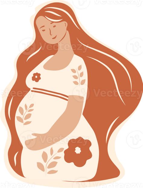 Portrait Of Beautiful Young Pregnant Woman Concept Of Pregnancy And