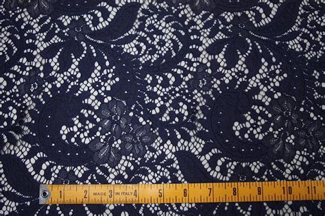 Navy Lace Response Tessuti Fabrics Online Fabric Store