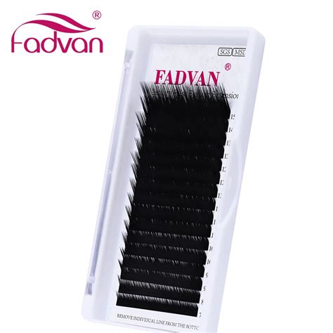 Fadvan Line L L Lc Ld Lu Curl False Eyelash Extensions Matt Black