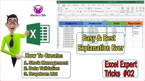 Stock Management In Excel Stock Management Excel Excel 2021 Excel Dropdown List Shohoz