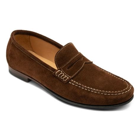 Mens Jefferson Brown Suede Classic Moccasin Shoes Mens From Marshall Shoes Uk