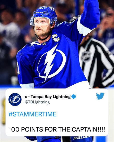 Steven Stamkos Reaches The 100 Point Mark For The First Time In His