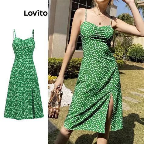 Lovito Women Boho Ditsy Floral Basic Dress L77ED332 Shopee Philippines