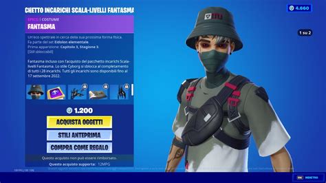 Fortnite Negozio Oggetti NUOVA SKIN FANTASMA 19 Agosto 2022 Fortnite