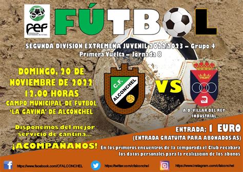 Jornada Juvenil Partido Club De F Tbol Alconchel