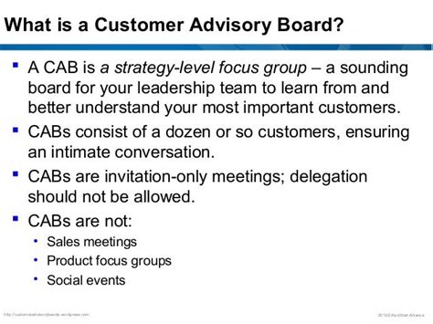 Customer Advisory Boards Best Practices