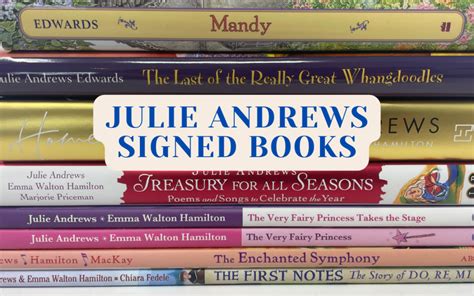 Julie Andrews Signed Books