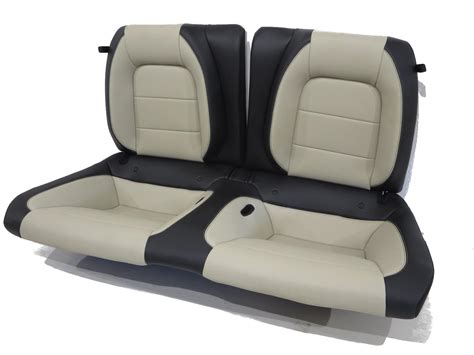 Replacement Oem Ford Mustang Gt Coupe Leather Rear Seat Black & Ceramic ...