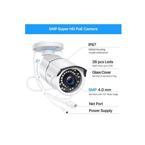 Sistem De Supraveghere Video AHD CCTV 4 Camere HDMI Unghi Larg