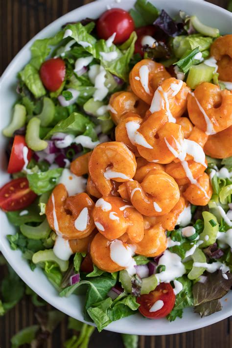 Buffalo Shrimp Salad Recipe - Peas and Crayons