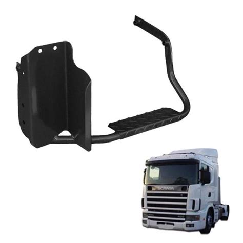 Escada Plataforma Scania 124 Caixa De Bateria Preto Fabbof Escadas