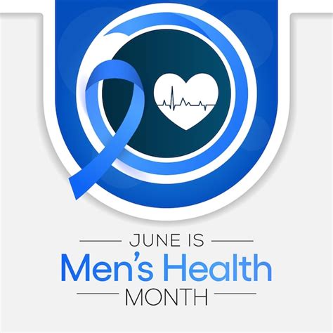 Premium Vector Mens Health Month Is Observed Every Year In June