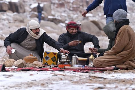 Rare snows and hailstorms cover the Saudi desert | CNN