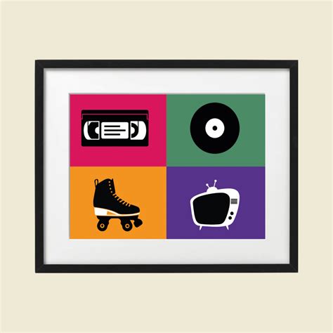 Retro 70's Icons - Wall Art - Retro ️ish