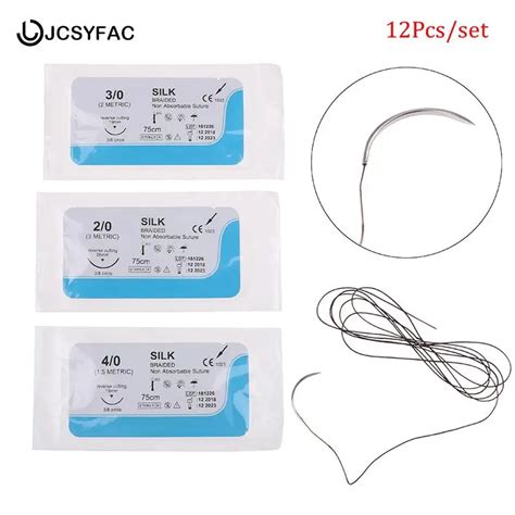 Fil De Suture M Dical En Nylon 12 Pi Ces 2 0 3 0 4 0