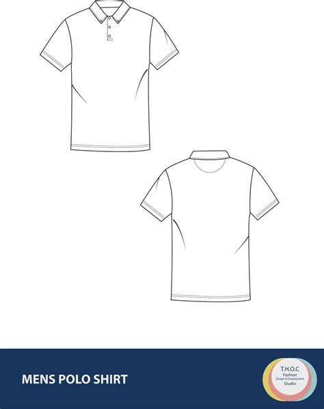 Polo Shirt Vector Sketch, Polo Shirt Flat Sketch Set, Polo Vector Sketch, Polo Shirt CAD Sketch ...