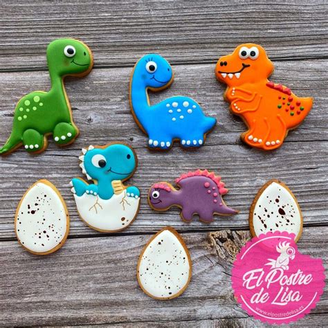 Cajita especial Set 8 Galletas decoradas Súper Dinosaurios El postre