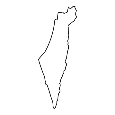 Palestine Map Icon Vector Art At Vecteezy