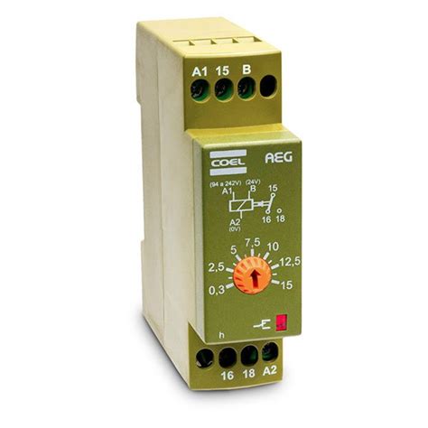 Temporizador Eletrônico AEG ALIM 94 A 242VCA 24VCA VCC 60 0 MIN Pyrotec