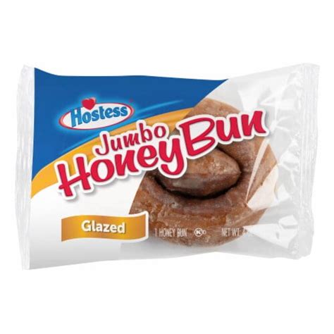 Hostess Jumbo Glazed Honey Bun Single Serve Oz Walmart