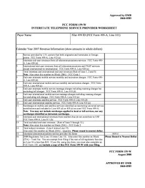 Fcc Form 159 Fill Online Printable Fillable Blank PdfFiller