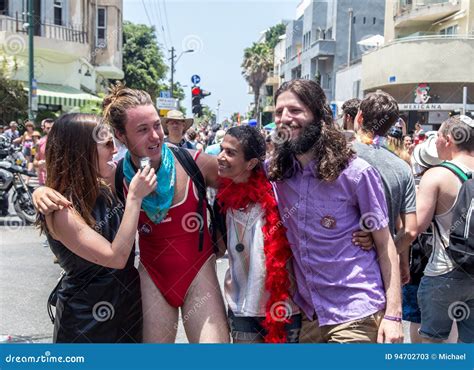 Tel Aviv Israel June Gay Parade In Tel Aviv Editorial Stock Photo Image Of Homosexual