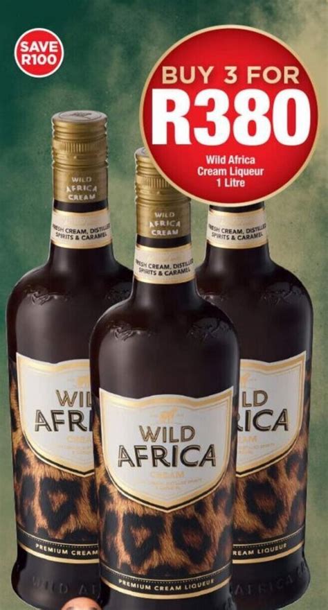 Wild Africa Cream Liqueur 3 X 1L Offer At OK Liquor