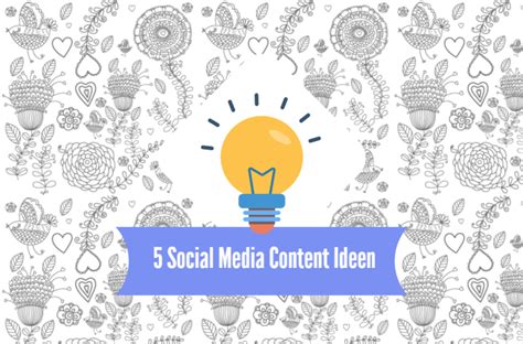 Social Media Content Ideen