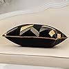 Amazon Alerfa X Inches Black Geometric Gold Leather Striped