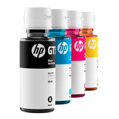 Kit 4 Refil De Tinta Hp Para Gt5822 Gt51 Gt52 Kcym Original em Promoção