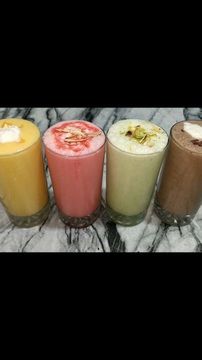 Summer Special 4 Unique Lassi Simple And Easy Lassi Recipe Punjabi Lassi By Hina Khan Youtube