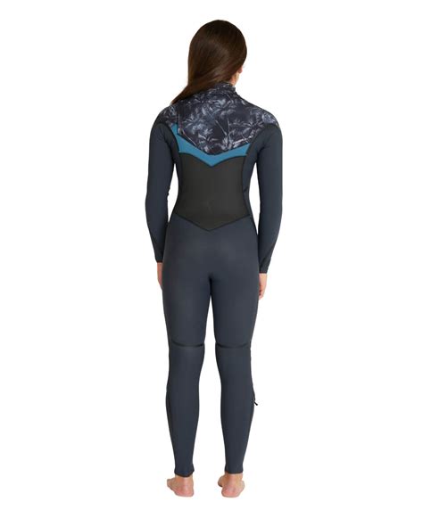 Buy Girl S Psycho Tech 4 3mm Steamer Chest Zip Wetsuit Gunmetal By O