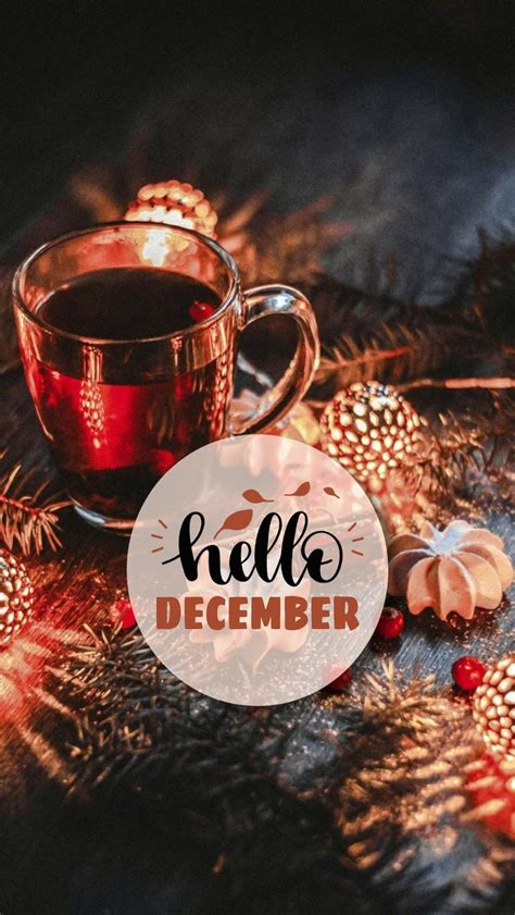 Hello December Hello December December Wallpaper Holiday Background