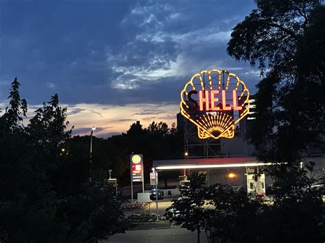 Hell is in Cambridge? A letter is out on iconic Shell sign - The Boston
