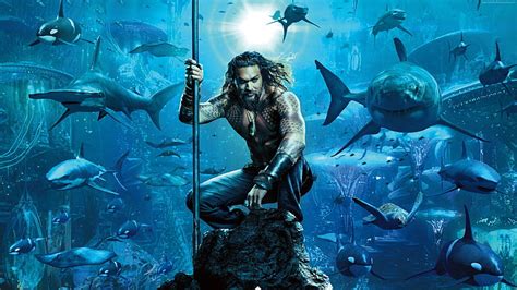 HD wallpaper: Aquaman, Jason Momoa, 4K, poster, underwater, fish, sea ...